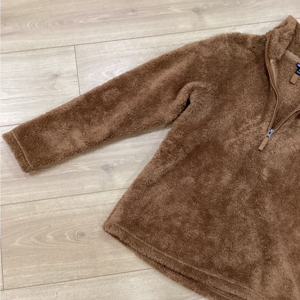 Patagonia Brown Fleece Quarter-Zip Pullover - Picture 5 of 8